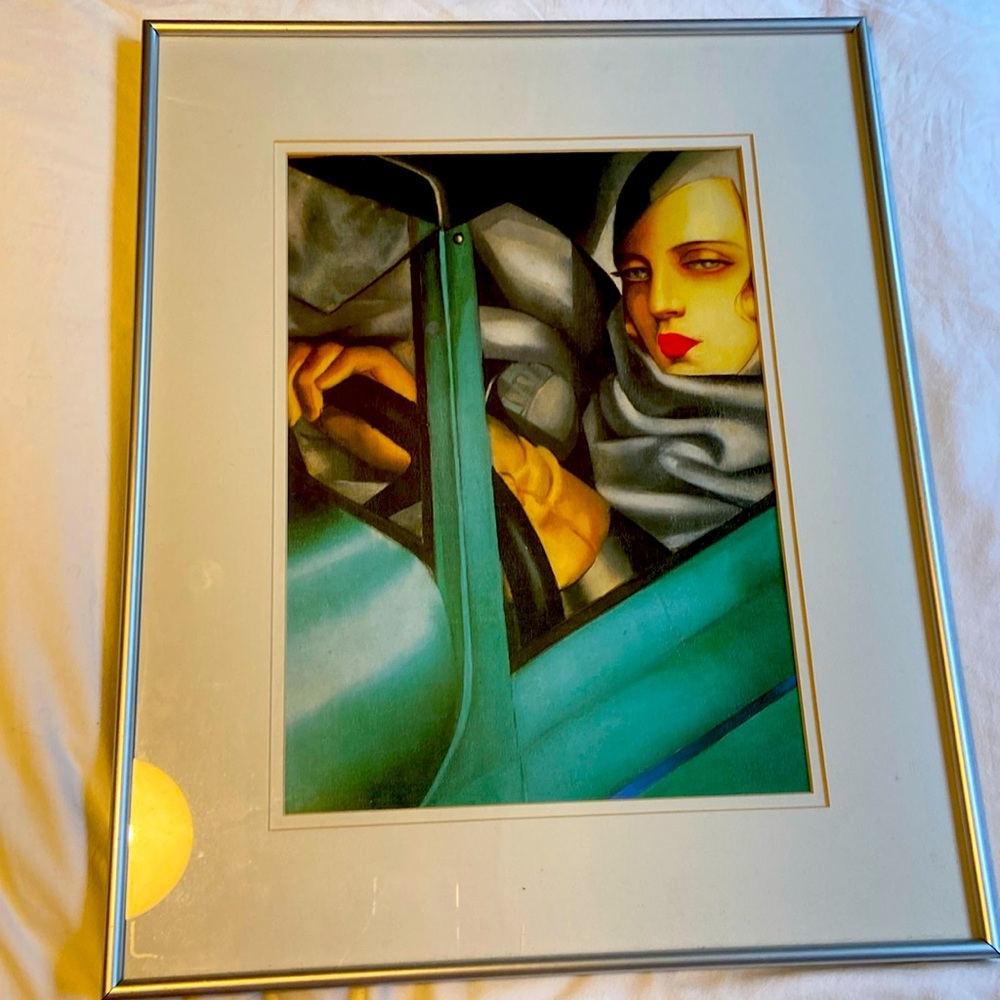 Tamara De Lempicka art print framed